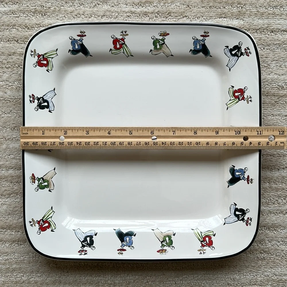Rosanna Inc. Ceramic Square Serving Platter 